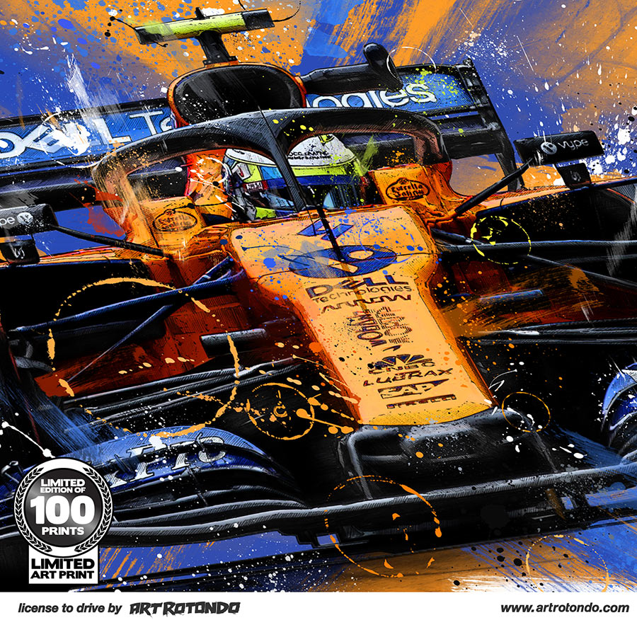 F1 Art | Lando Norris | Licence to Drive