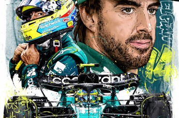 Fernando Alonso F1 Art by ArtRotondo