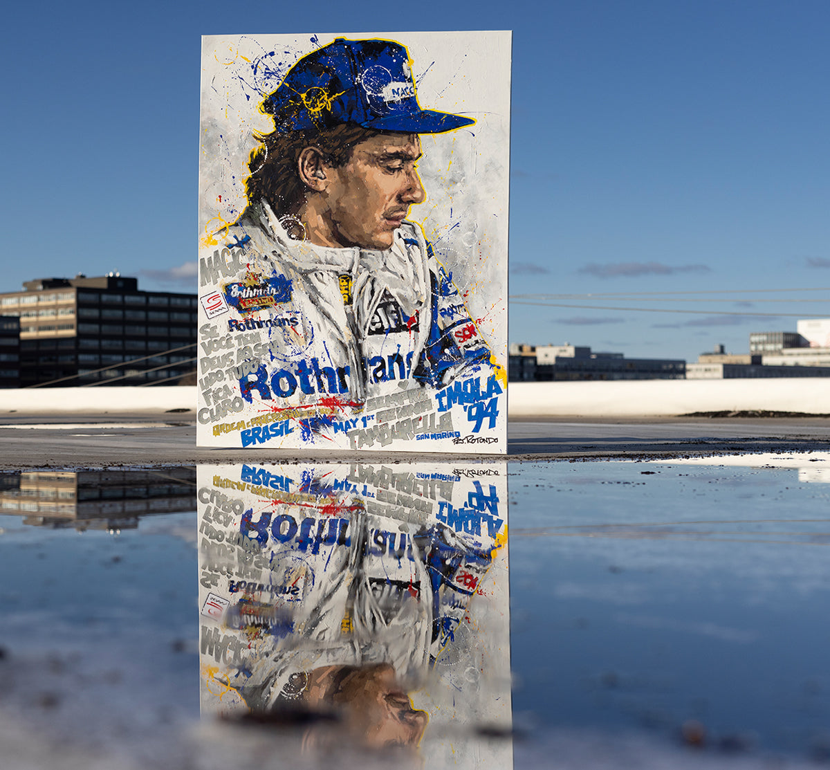 Ayrton Senna - 1994 Williams (Portrait) (Original)