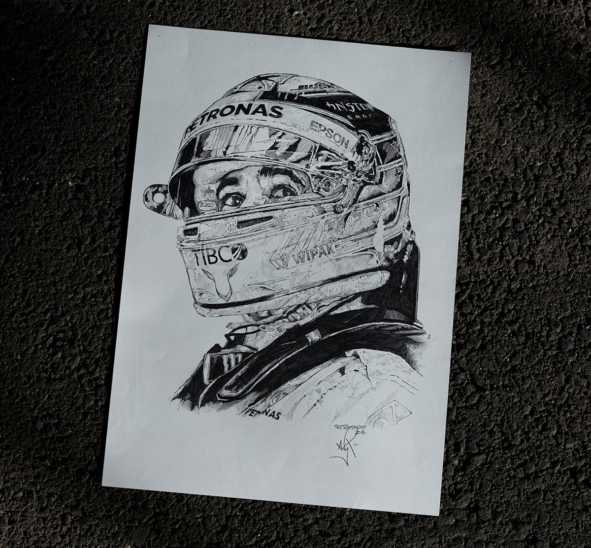 Lewis Hamilton - 2018 Mercedes (Portrait)