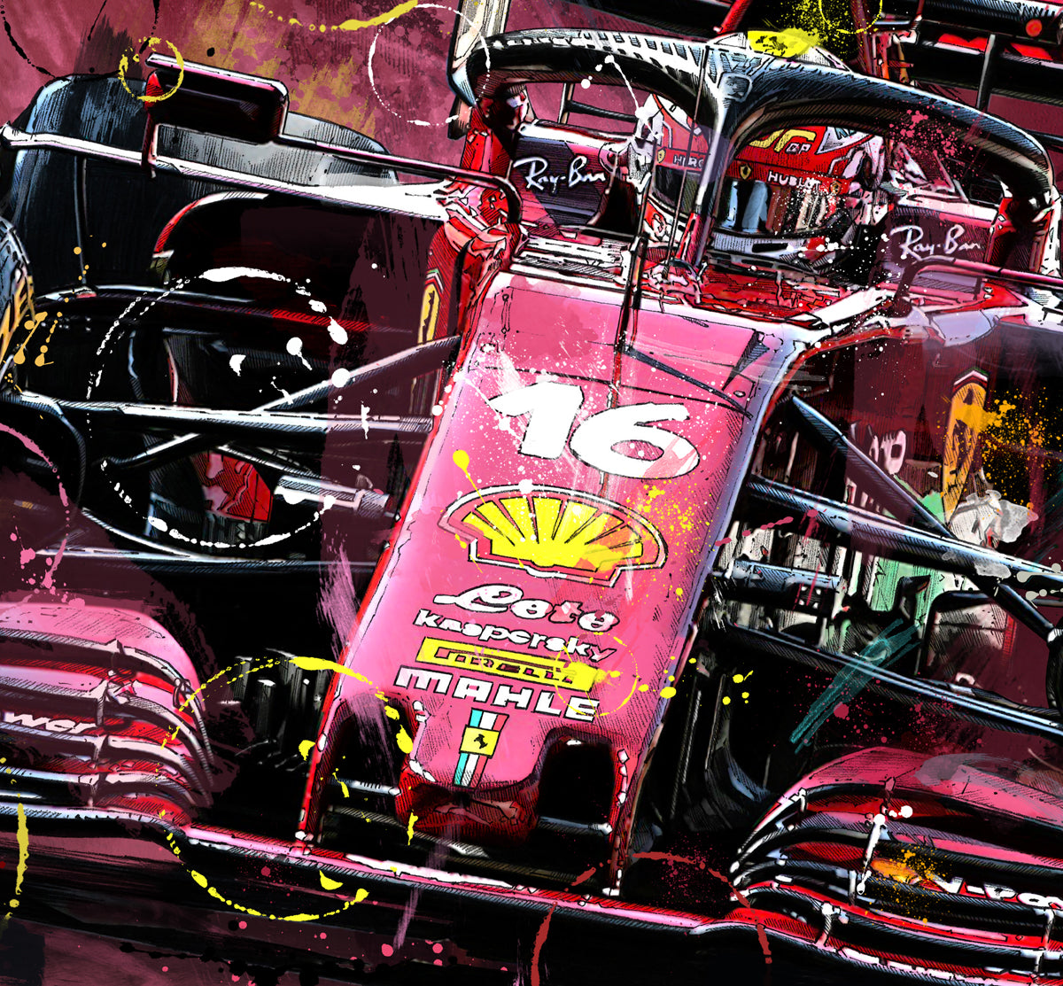 Sebastian Vettel & Charles Leclerc - Rosso Mugello