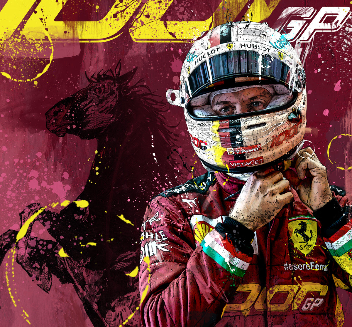 Sebastian Vettel & Charles Leclerc - Rosso Mugello